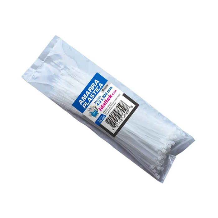Amarras Plásticas de Nylon Blanca Idaltek