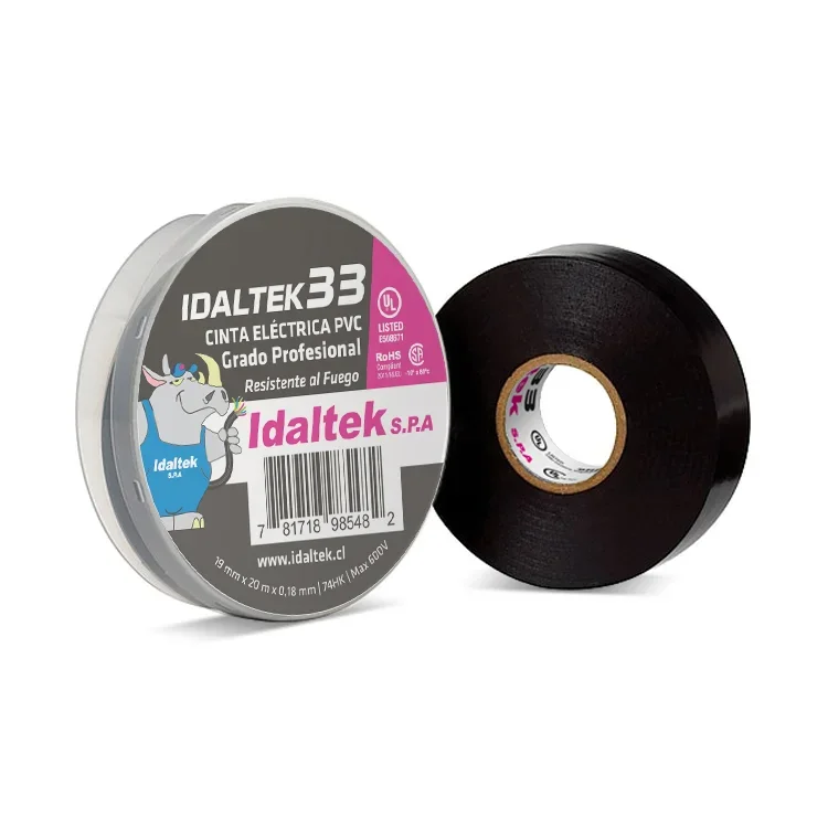 Cinta Aislante Adhesiva PVC Idaltek 33 UL / RoHS
